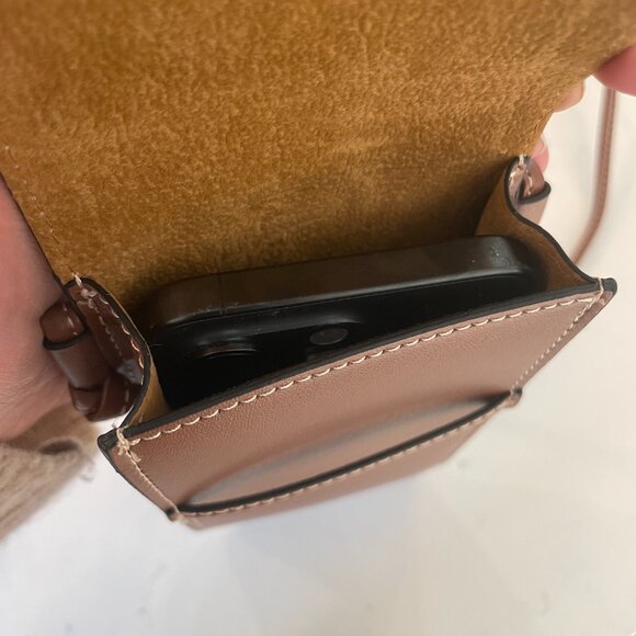 Celine Tan Leather Crossbody Bag - Picture 7 of 8